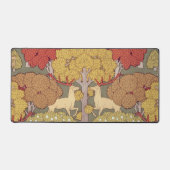 Deer &Tree Squirrel Bird Rowan Berries Art Nouveau Bureaumat (Voorkant)