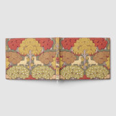 Deer &Tree Squirrel Bird Rowan Berries Art Nouveau Gastenboek (Volledig)