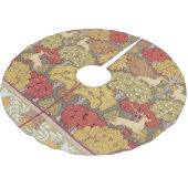 Deer &Tree Squirrel Bird Rowan Berries Art Nouveau Kerstboom Rok (Gekanteld)