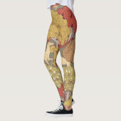 Deer &Tree Squirrel Bird Rowan Berries Art Nouveau Leggings (Links)