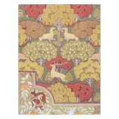 Deer &Tree Squirrel Bird Rowan Berries Art Nouveau Tafelkleed (Voorkant)