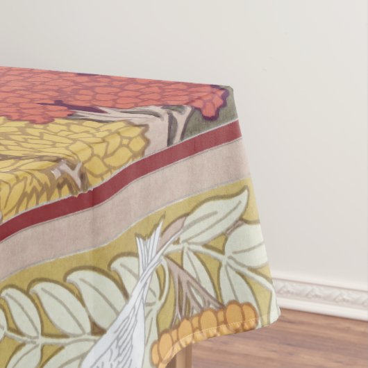 Deer &Tree Squirrel Bird Rowan Berries Art Nouveau Tafelkleed (Voorbeeld)