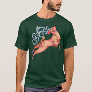 Deer Tshirt, Fairy Deer Art T-shirt, Deer Lover, D T-shirt