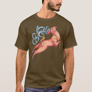 Deer Tshirt, Fairy Deer Art T-shirt, Deer Lover Sh T-shirt