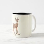 Deer Tweekleurige Koffiemok (Voorkant rechts)