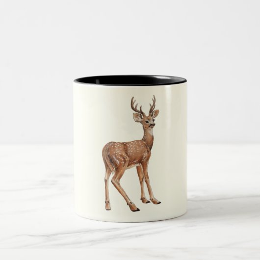 Deer Tweekleurige Koffiemok (Center)
