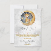 Deer Twinkle Twinkle Little Star Baby shower Bedankkaart (Voorkant)