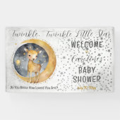 Deer Twinkle Twinkle Little Star Baby shower Spandoek (Horizontaal)