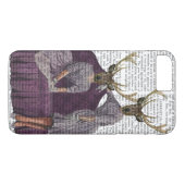 Deer Twins in Paars Case-Mate iPhone Case (Achterkant (Horizontaal))