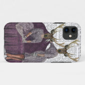 Deer Twins in Paars Case-Mate iPhone Case (Achterkant (horizontaal))