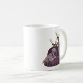 Deer Twins in Paars Koffiemok (Voorkant rechts)