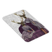 Deer Twins in Paars Magneet (Rechterzijde)