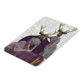 Deer Twins in Paars Magneet (Linkerzijde)