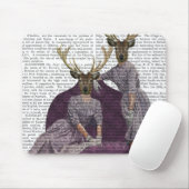 Deer Twins in Paars Muismat (Met muis)