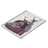 Deer Twins in Paars Notitieboek (Linkerzijde)