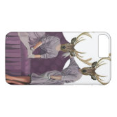 Deer Twins in Paarse jurken.jpg Case-Mate iPhone Case (Achterkant (Horizontaal))