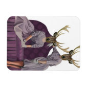 Deer Twins in Paarse jurken.jpg Magneet (Horizontaal)