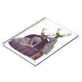 Deer Twins in Paarse jurken.jpg Notitieboek (Linkerzijde)