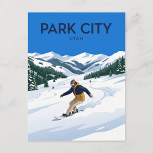 Deer Valley en Park City Slopes Utah Briefkaart