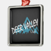 Deer Valley Mountains Metalen Ornament (Links)