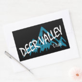 Deer Valley Mountains Rechthoekige Sticker (Envelop)