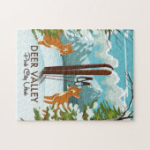 Deer Valley Park City Utah ski Reisposter Legpuzzel (Horizontaal)
