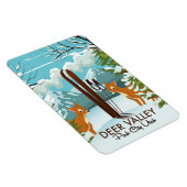 Deer Valley Park City Utah ski Reisposter Magneet (Rechterzijde)