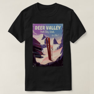 Deer Valley, Park City, Utah, Ski reisposter. T-shirt