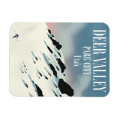 Deer Valley, park city, Utah, skiposter Magneet (Horizontaal)