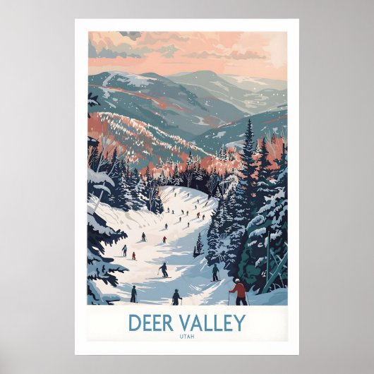 Deer Valley Reisposter - Utah 1 Poster (Voorkant)
