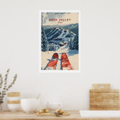 Deer Valley Ski-poster 1 Poster (Keuken)