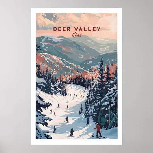 Deer Valley Ski Print - Utah 1 (Voorkant)