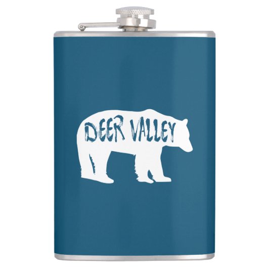 Deer Valley Utah Beer Heupfles (Voorkant)