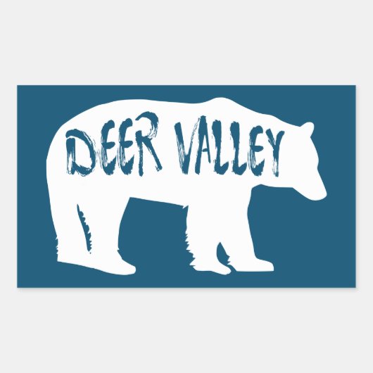 Deer Valley Utah Beer Rechthoekige Sticker (Voorkant)