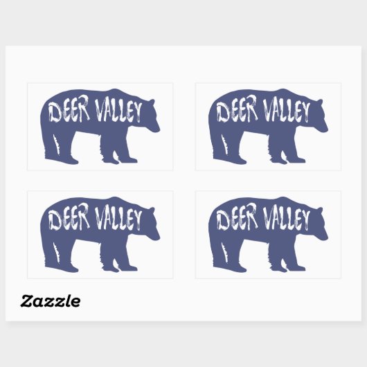 Deer Valley Utah Beer Rechthoekige Sticker (Vel)