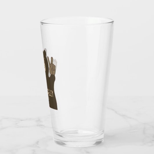 Deer Valley Utah Peace Beer Glas (Links)