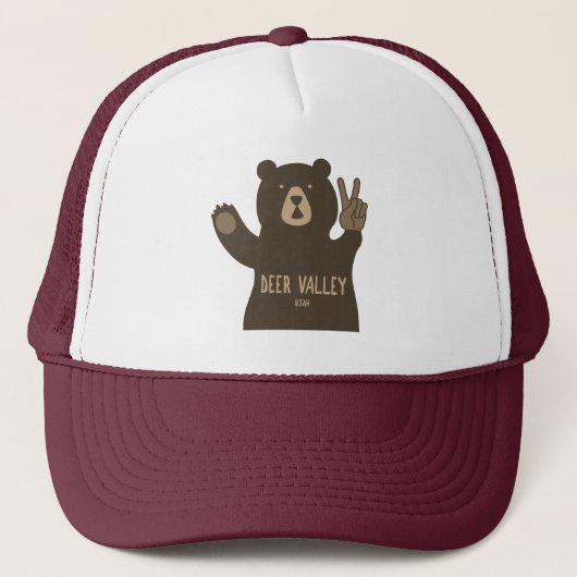 Deer Valley Utah Peace Beer Trucker Pet (Voorkant)