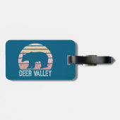 Deer Valley Utah Retro Beer Bagagelabel (Achterkant horizontaal)