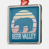 Deer Valley Utah Retro Beer Metalen Ornament (Links)