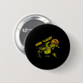 Deer Valley Utah Retro Skiing T-shirt Ronde Button 5,7 Cm (Voorkant /achterkant)
