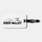 Deer Valley Utah Schansspringer Bagagelabel (Achterkant horizontaal)