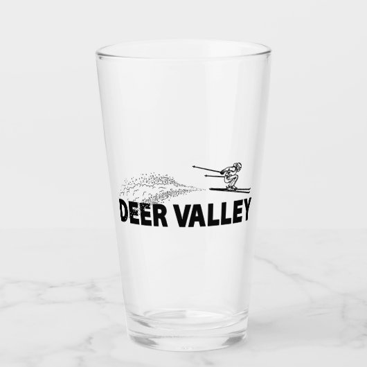 Deer Valley Utah Schansspringer Glas (Voorkant)