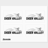 Deer Valley Utah Schansspringer Rechthoekige Sticker (Vel)