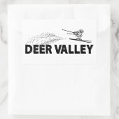 Deer Valley Utah Schansspringer Rechthoekige Sticker (Tas)