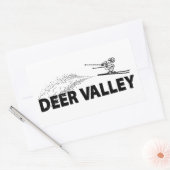 Deer Valley Utah Schansspringer Rechthoekige Sticker (Envelop)
