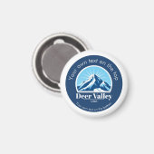 Deer Valley Utah ski area keepsake  Magneet (Voorkant / Achterkant)