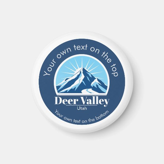Deer Valley Utah ski area keepsake  Magneet (Voorkant)