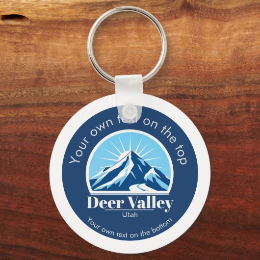 Deer Valley Utah ski area keepsake  Sleutelhanger (Voorkant)