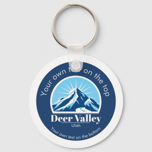Deer Valley Utah ski area keepsake Sleutelhanger (Achterkant)