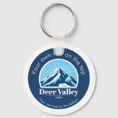 Deer Valley Utah skigebied aandenken Sleutelhanger (Achterkant)